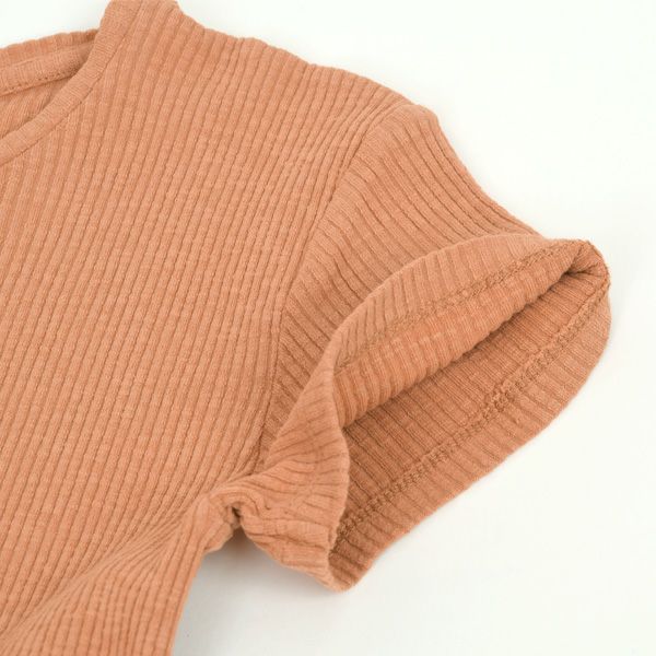 オーガニックコットン キッズリブＴシャツ(半袖)