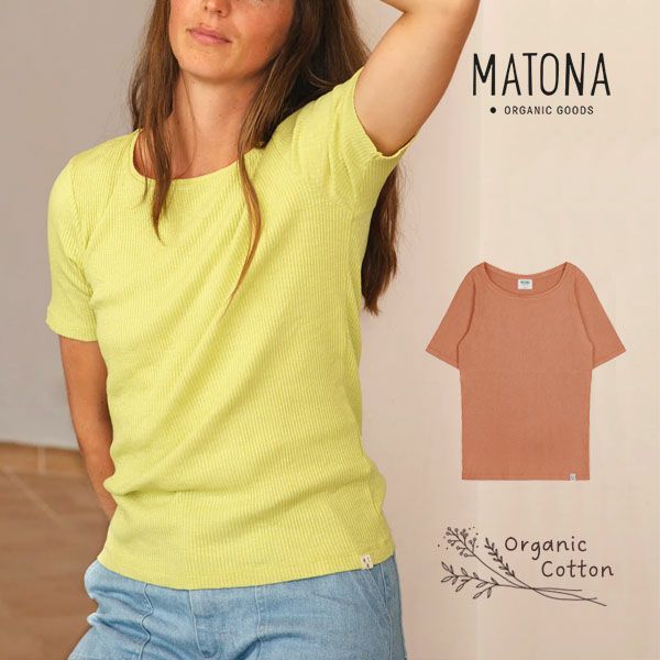 オーガニックコットン リブＴシャツ(半袖)