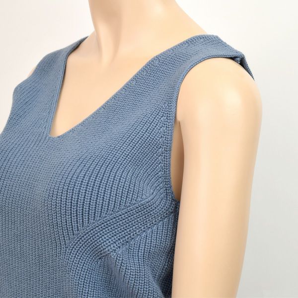 オーガニックコットン ノースリーブニット