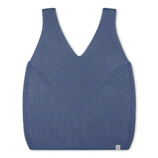 オーガニックコットン ノースリーブニット