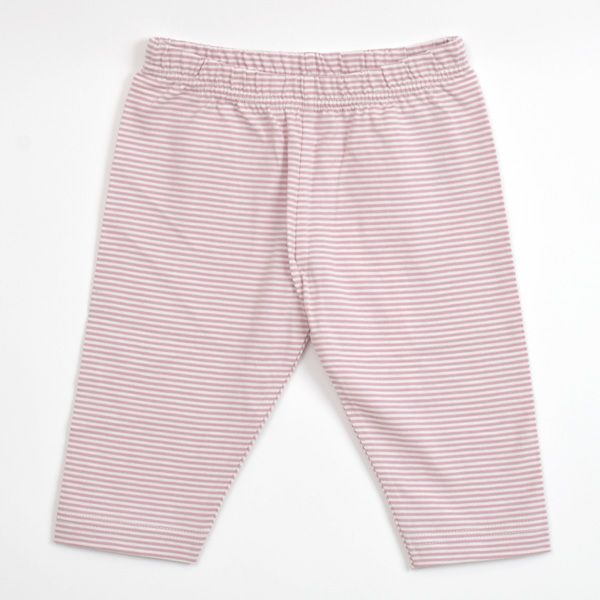 オーガニックコットン ベビーカプリレギンスFineStripe