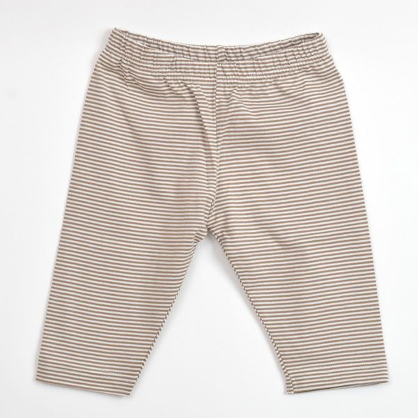オーガニックコットン ベビーカプリレギンスFineStripe