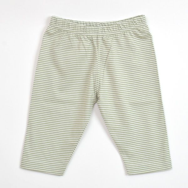 オーガニックコットン ベビーカプリレギンスFineStripe