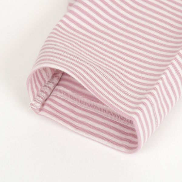 オーガニックコットン ベビーカプリレギンスFineStripe