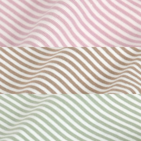 オーガニックコットン ベビーカプリレギンスFineStripe