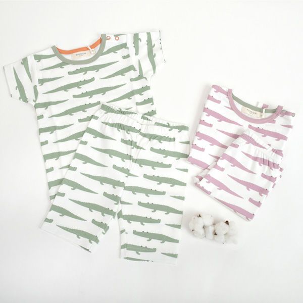 オーガニックコットン キッズパジャマ(半袖)Crocs