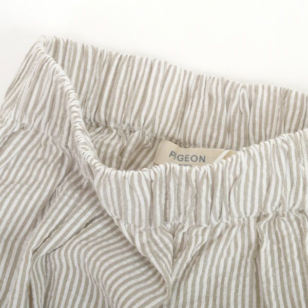 オーガニックコットン キッズシアサッカーバギーパンツ