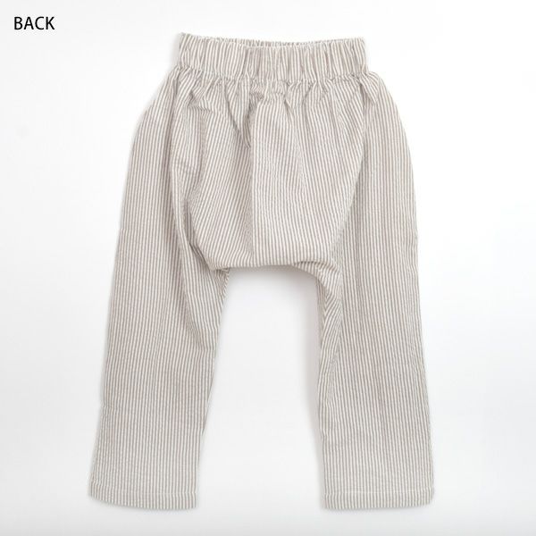 オーガニックコットン キッズシアサッカーバギーパンツ