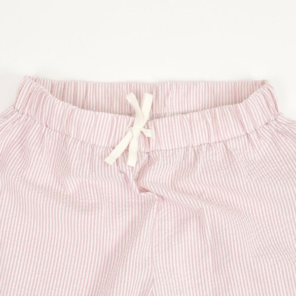 オーガニックコットン シアサッカーリラックスパンツ