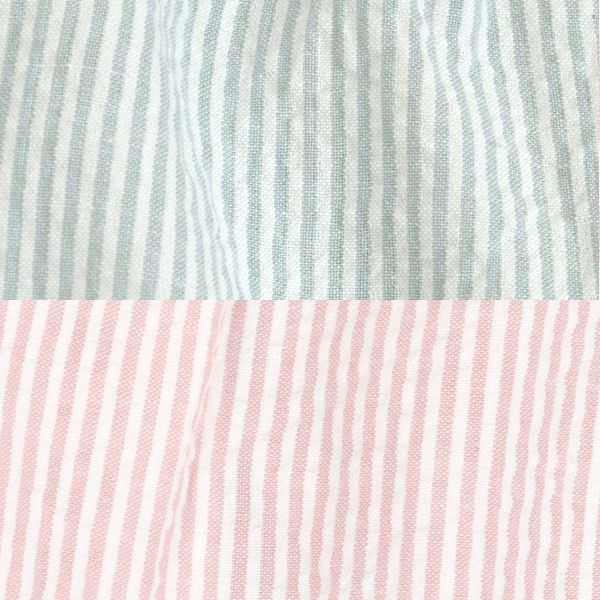 オーガニックコットン シアサッカーリラックスパンツ