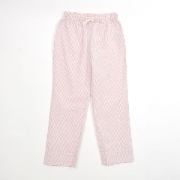 オーガニックコットン シアサッカーリラックスパンツ