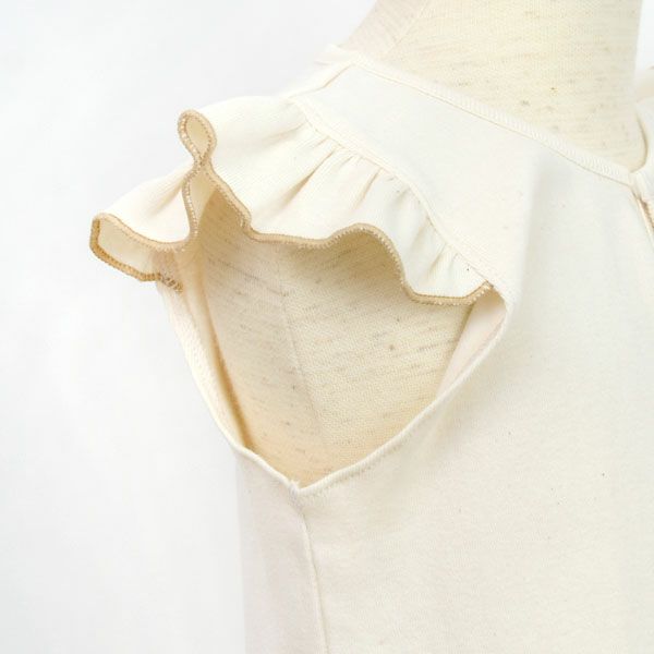 オーガニックコットン ベビーフリル付きカットソー