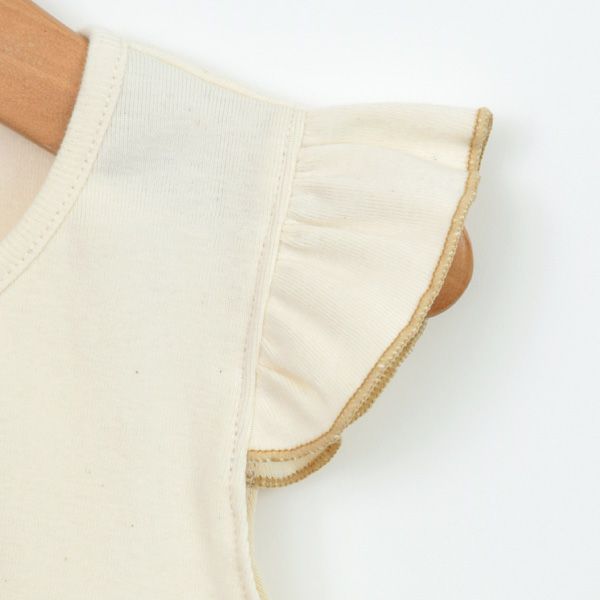 オーガニックコットン ベビーフリル付きカットソー