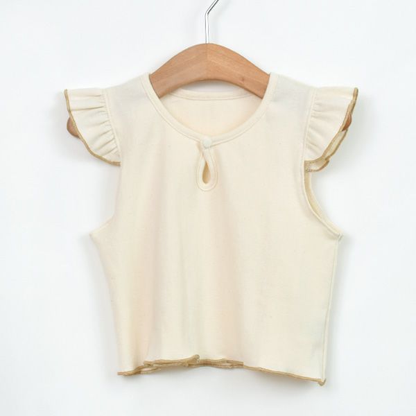 オーガニックコットン ベビーフリル付きカットソー
