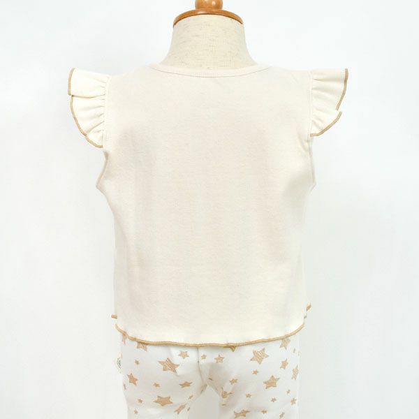 オーガニックコットン ベビーフリル付きカットソー