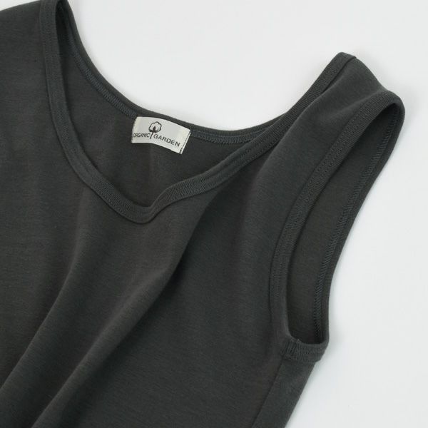 オーガニックコットン 五倍子染めタンクトップ