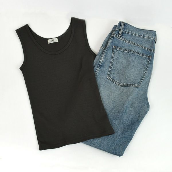 オーガニックコットン 五倍子染めタンクトップ