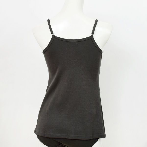 オーガニックコットン マタニティ五倍子染めパッド付キャミソール