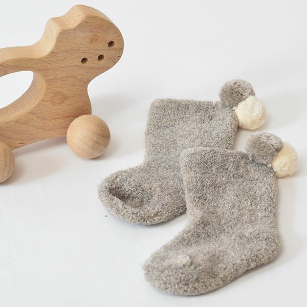 オーガニックコットン＆ヤクパイルソックス