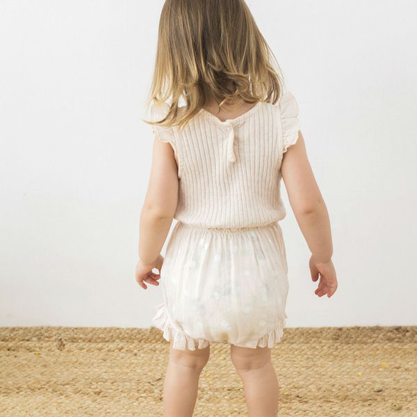 オーガニックコットン ベビーコンビロンパース APPLE