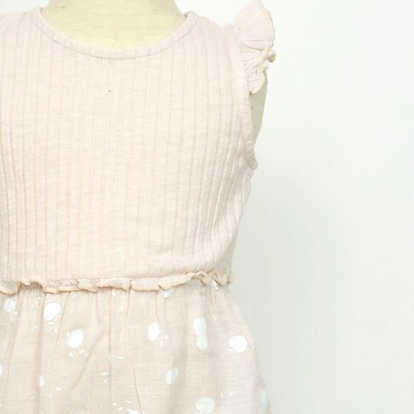 オーガニックコットン ベビーコンビロンパース APPLE