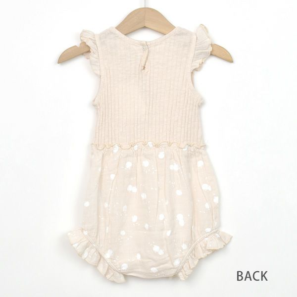 オーガニックコットン ベビーコンビロンパース APPLE