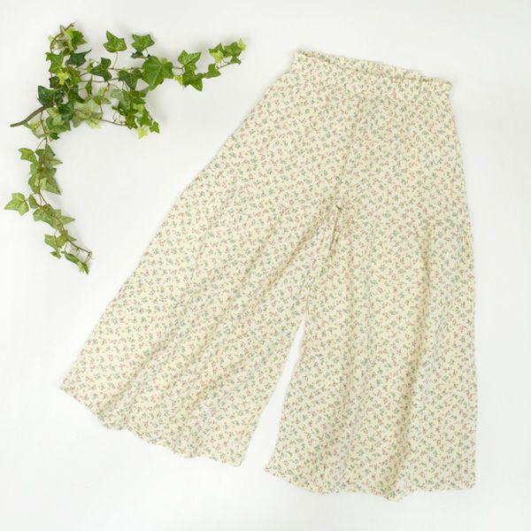 オーガニックコットン キッズガーゼフォークロアパンツ