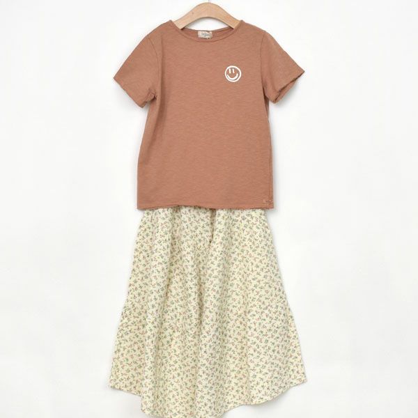 オーガニックコットン キッズTシャツSMILE