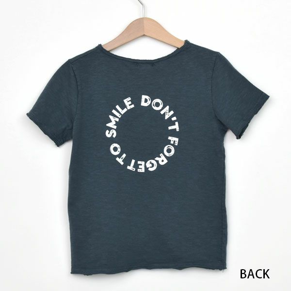 オーガニックコットン キッズTシャツSMILE