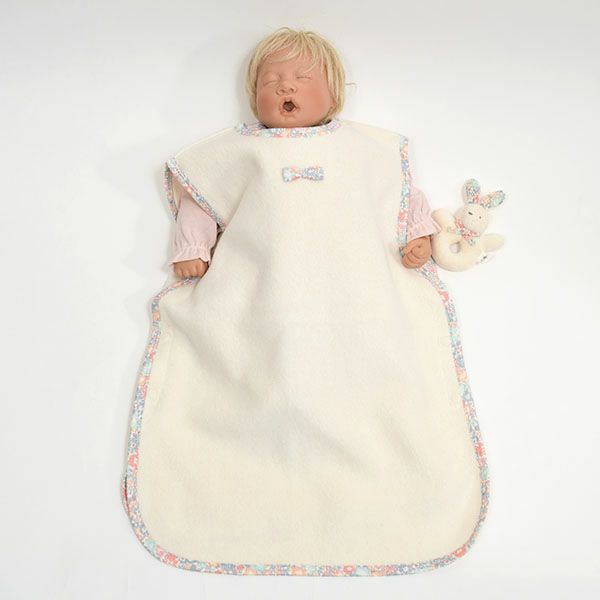オーガニックコットン ベビー起毛スリーパー リバティ