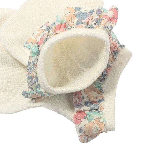 オーガニックコットン ベビーフリルソックス リバティ