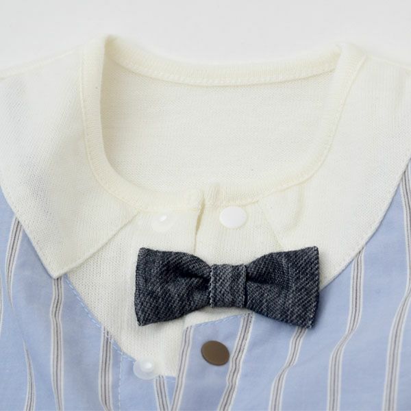 オーガニックコットン タキシード風ツーウェイドレス