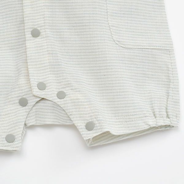 オーガニックコットン ベビーショートカバーオール はりねずみ