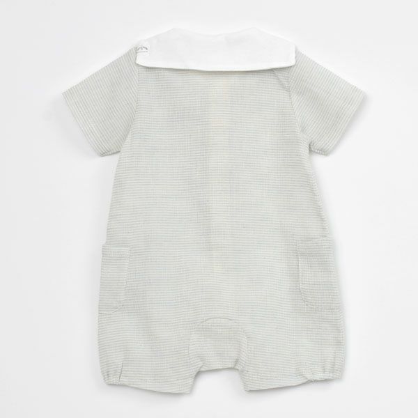 オーガニックコットン ベビーショートカバーオール はりねずみ