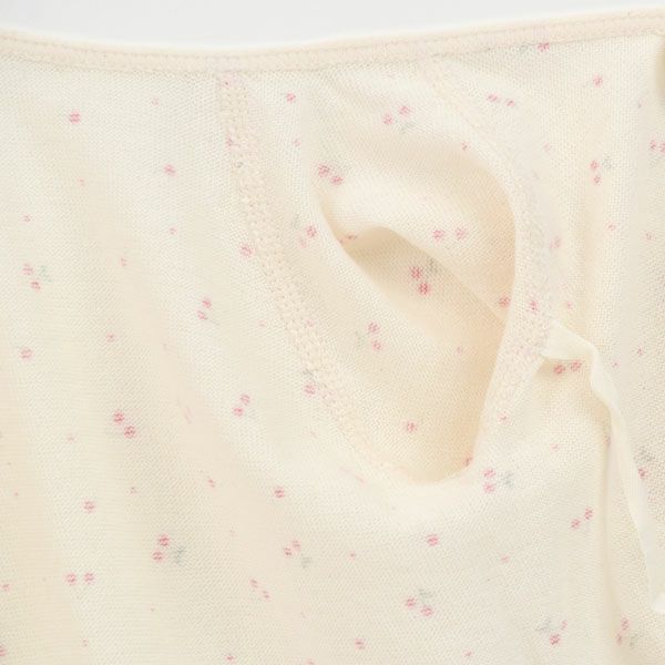 オーガニックコットン ベビー吊天竺コンビオール さくらんぼ