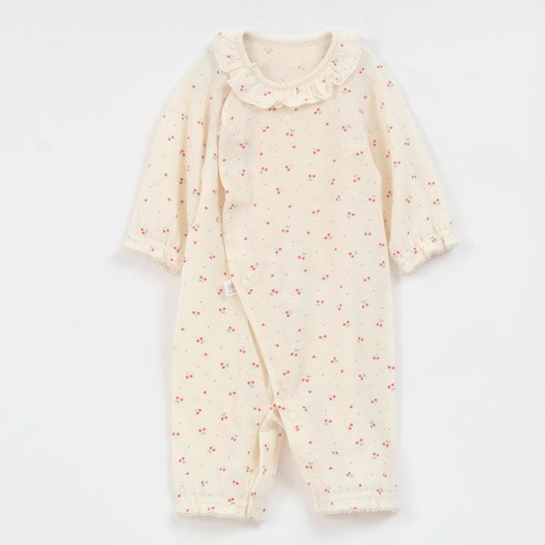 オーガニックコットン ベビー吊天竺ツーウェイドレス さくらんぼ