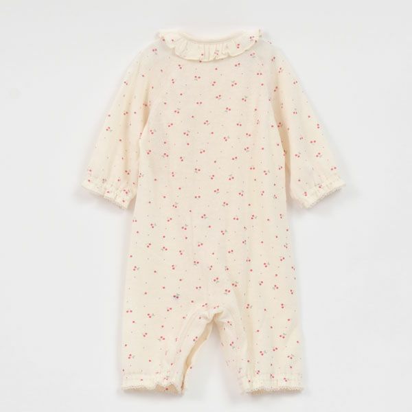 オーガニックコットン ベビー吊天竺ツーウェイドレス さくらんぼ