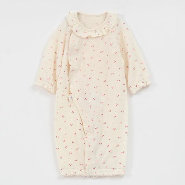 オーガニックコットン ベビー吊天竺ツーウェイドレス さくらんぼ
