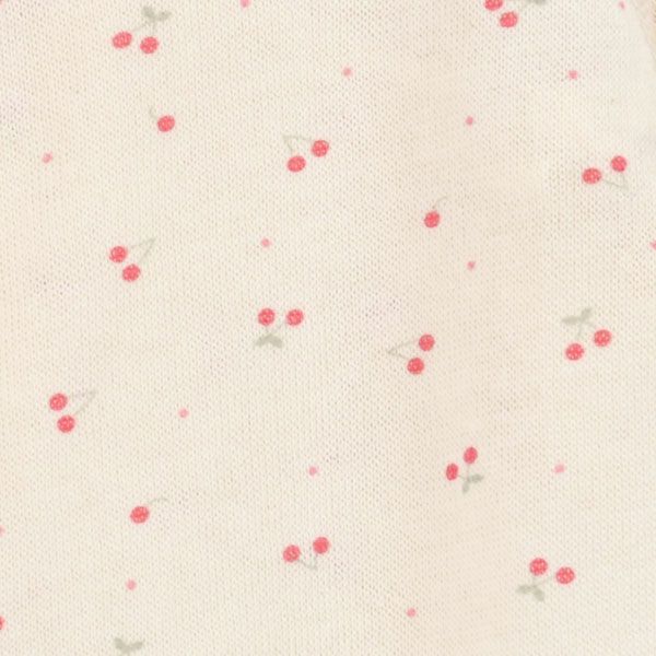 オーガニックコットン ベビー吊天竺ツーウェイドレス さくらんぼ