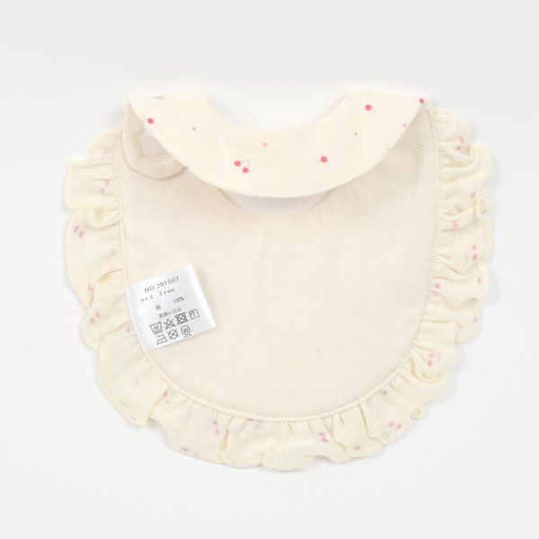 オーガニックコットン ベビー吊天竺スタイ さくらんぼ