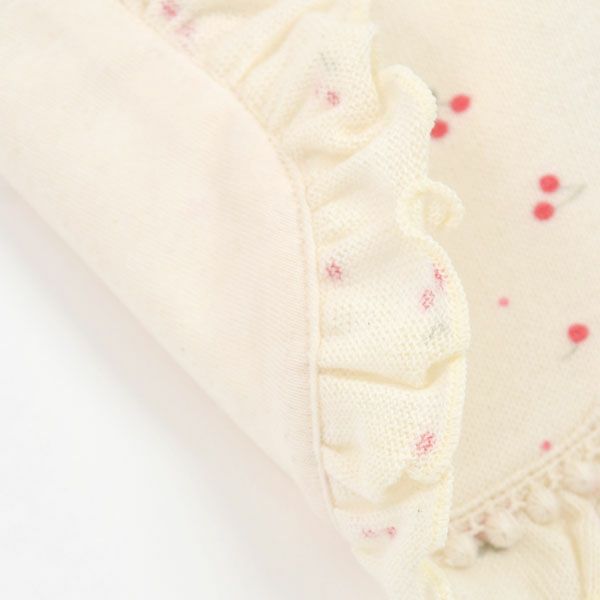 オーガニックコットン ベビー吊天竺スタイ さくらんぼ