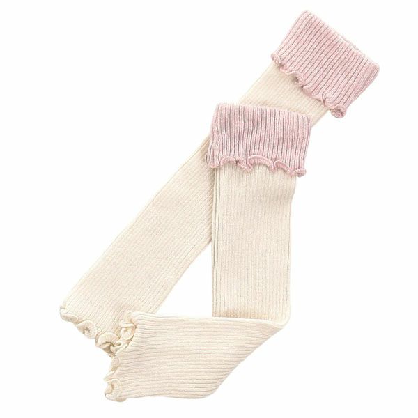 オーガニックコットン ベビー折返しレッグウォーマー