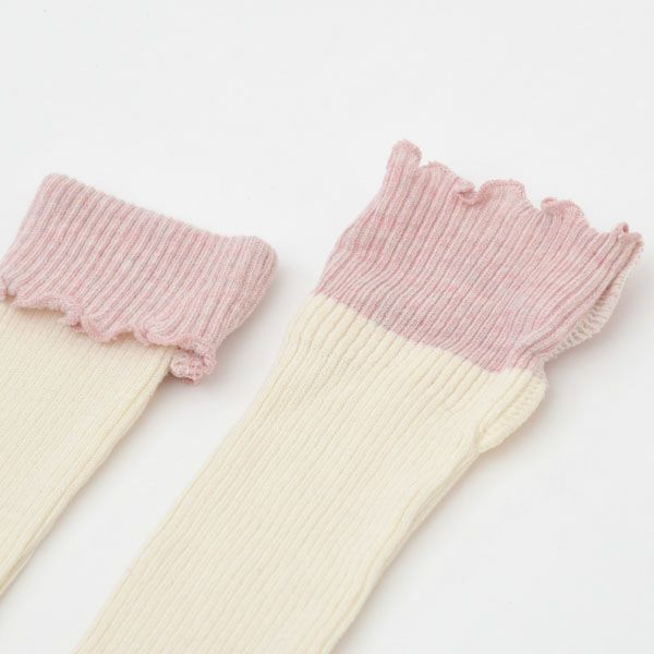 オーガニックコットン ベビー折返しレッグウォーマー