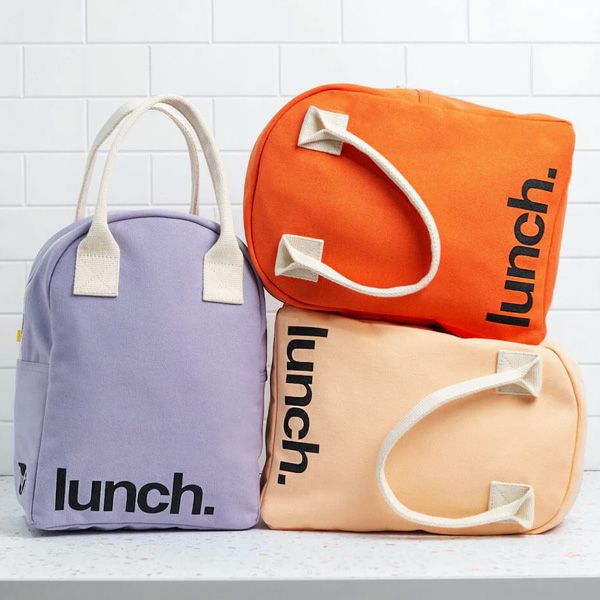 オーガニックコットン ジッパーランチバッグ