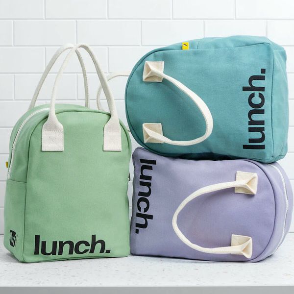 オーガニックコットン ジッパーランチバッグ