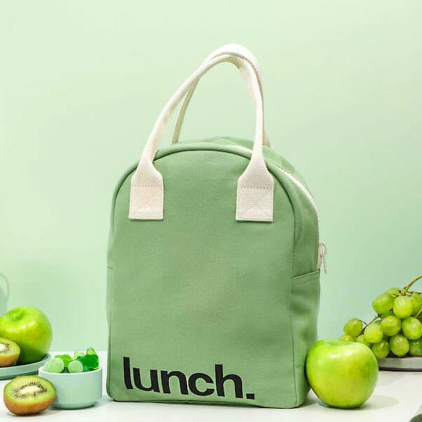 オーガニックコットン ジッパーランチバッグ