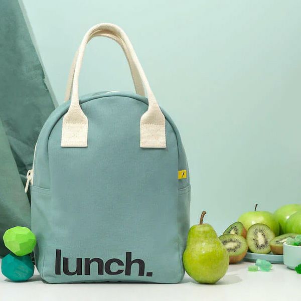 オーガニックコットン ジッパーランチバッグ