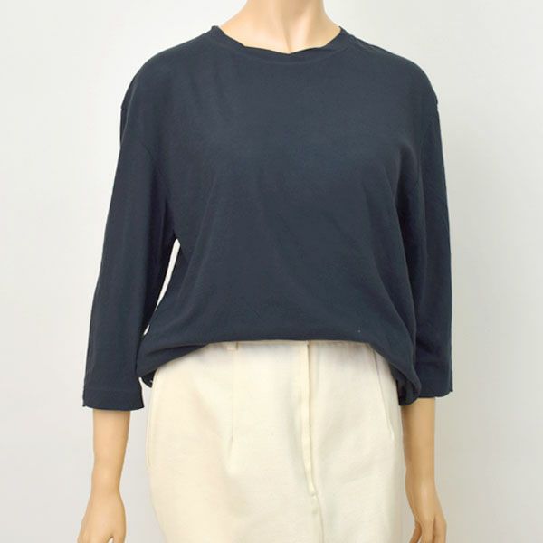 オーガニックコットン 薄地天竺 7分袖カットソー