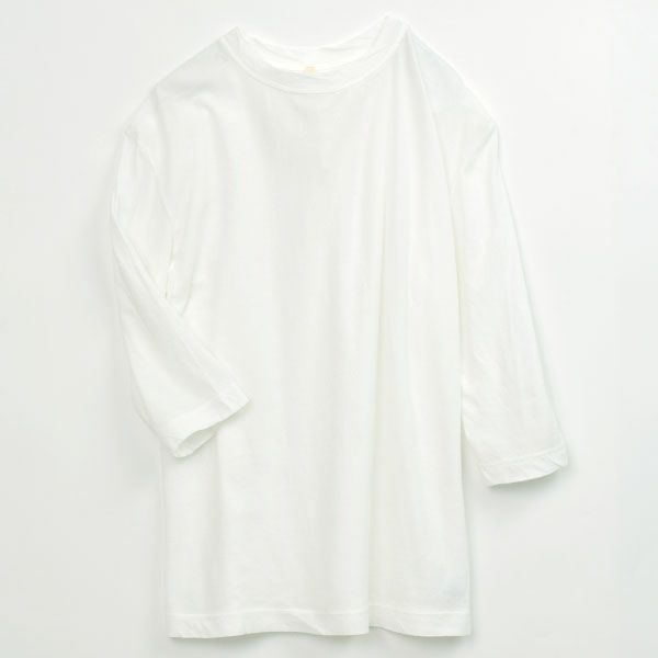 オーガニックコットン 薄地天竺 7分袖カットソー
