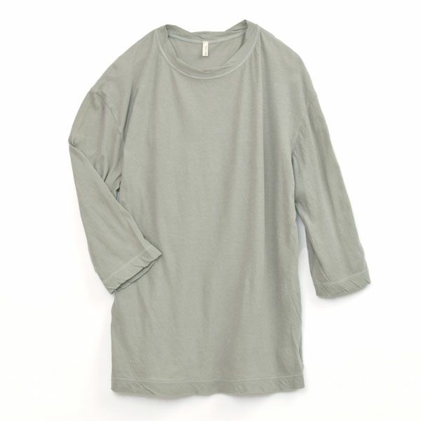 オーガニックコットン 薄地天竺 7分袖カットソー